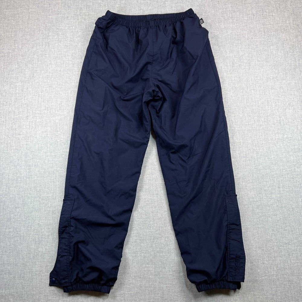 Vintage IN Sport Gore-Tex Wind Pants Mens Medium Navy‎ Blue Nylon Zip Bottoms